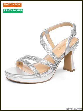 Women SoleBella Platform Block Heel Sandals 3 Inch Chunky Heels Open Toe Ankle